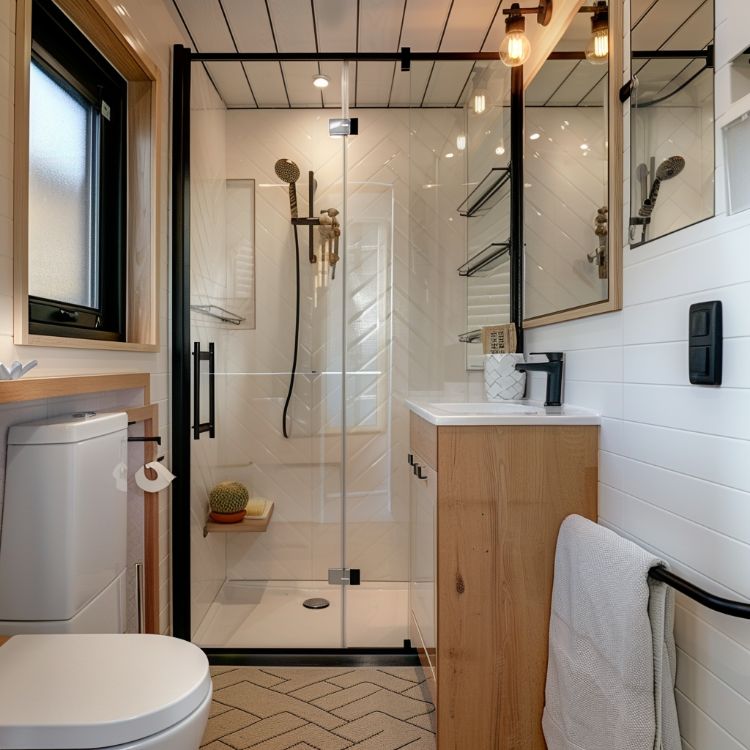0032 Walk inside this tiny white house. The interior is simply gorgeous smallhometours.com 2