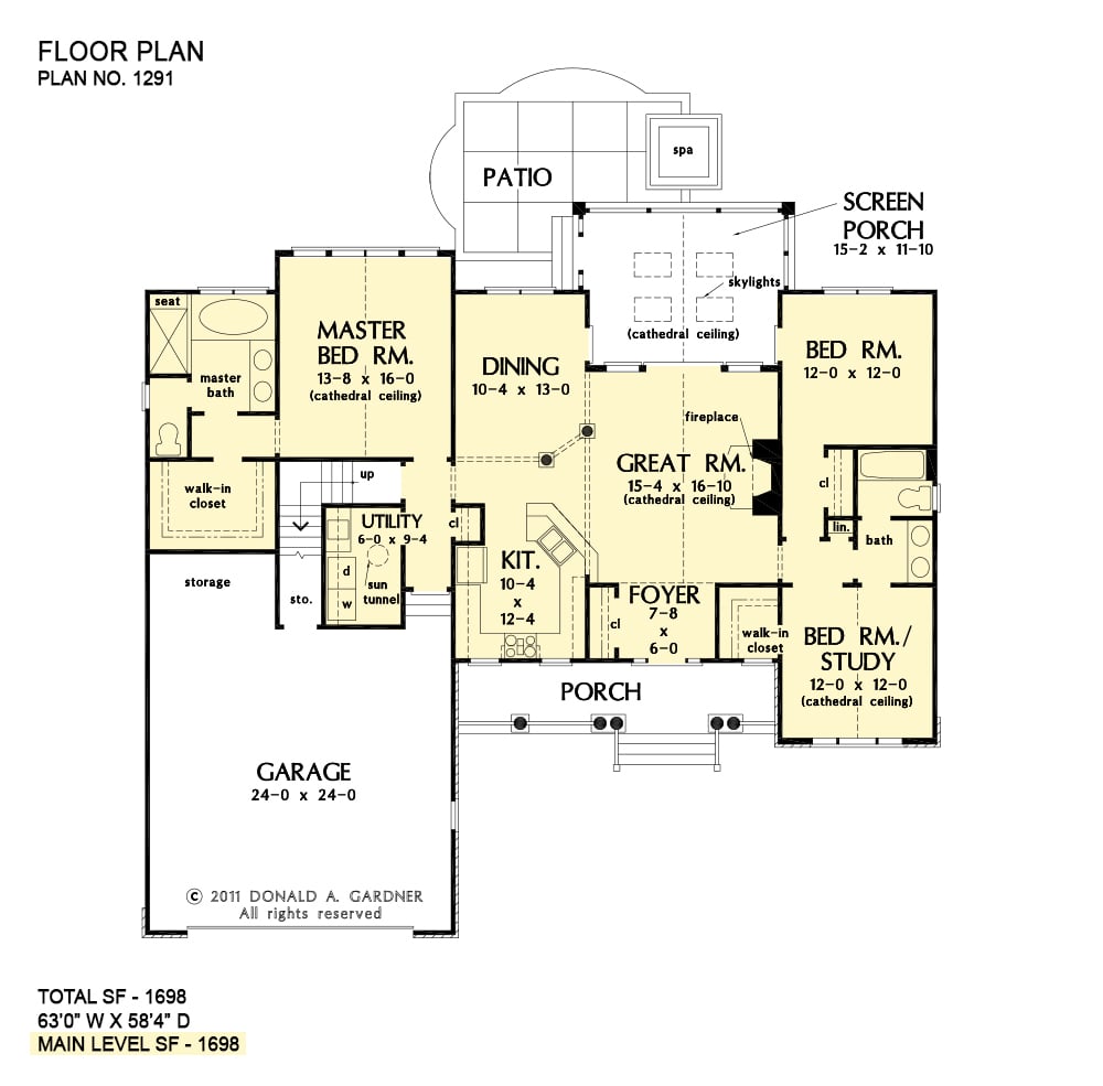 0034 3 bedroom single story the landry stone ranch home with bonus room smallhometours 5