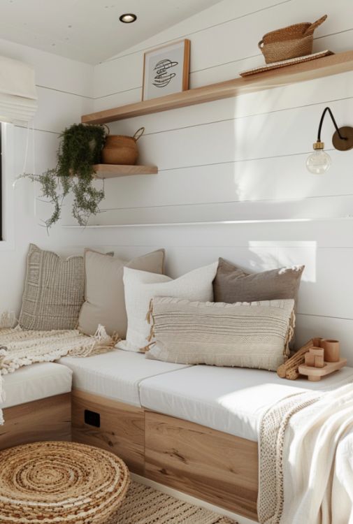0035 Tour this Scandinavian style tiny home. The inside is simple yet elegant smallhometours.com 5