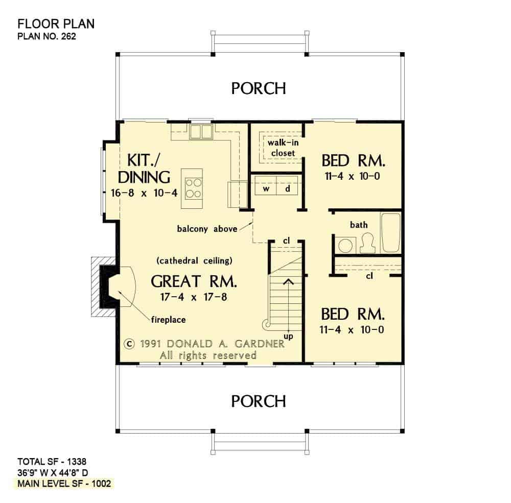 0035 two story 3 bedroom the shady grove cabin home smallhometours.com 11