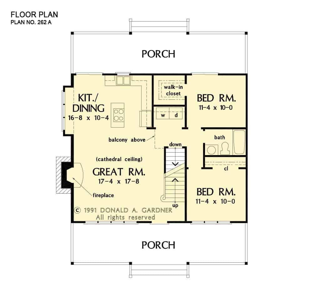 0035 two story 3 bedroom the shady grove cabin home smallhometours.com 9