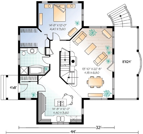 0036 two story 3 bedroom country cottage with loft area smallhometours 3