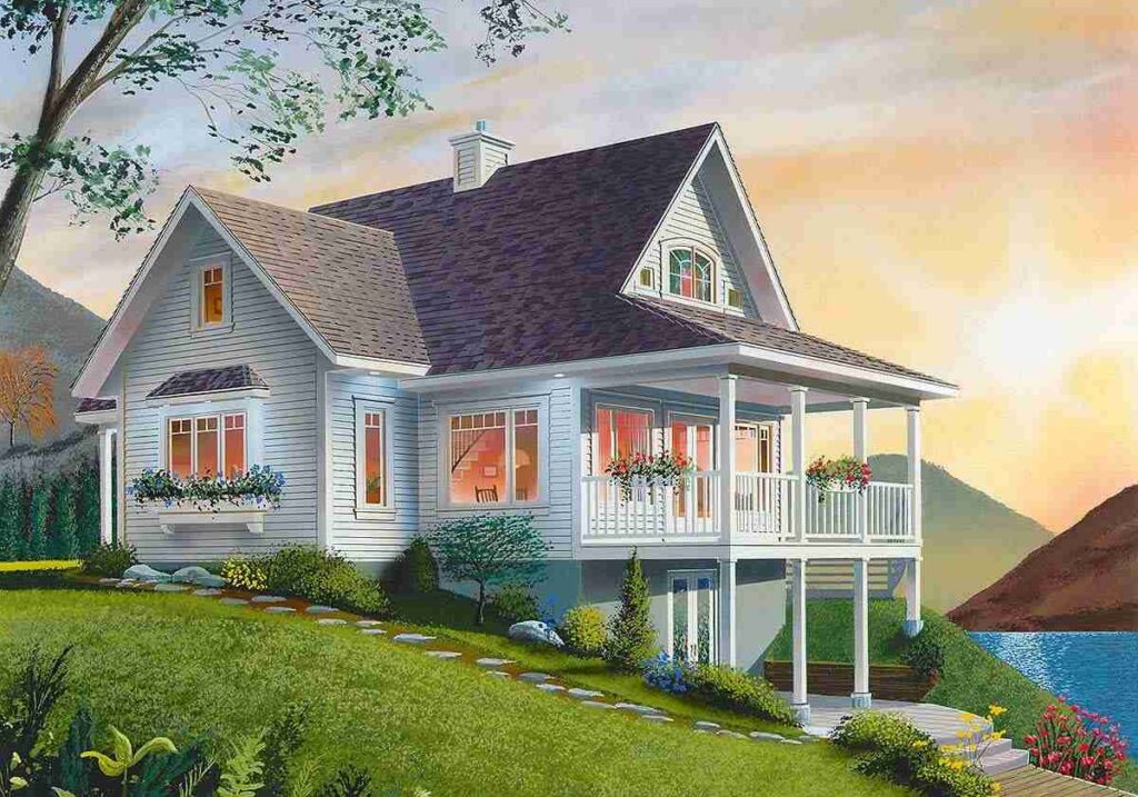 0036 two story 3 bedroom country cottage with loft area smallhometours 9