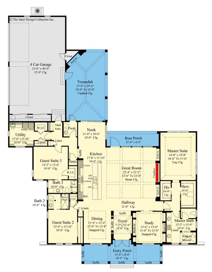 0037 3 bedroom craftsman style single story new american home smallhometours.com 17
