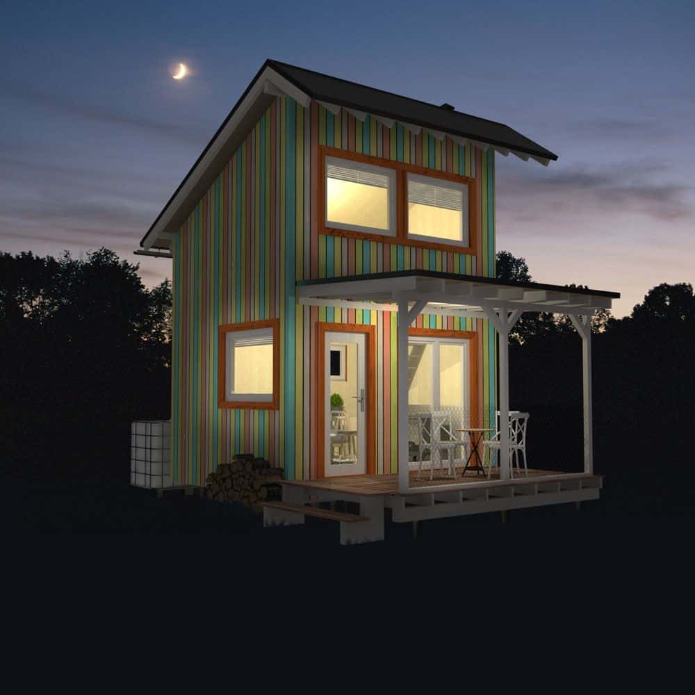 0039 1 bedroom two story joyce shed guest house smallhometours.com 1
