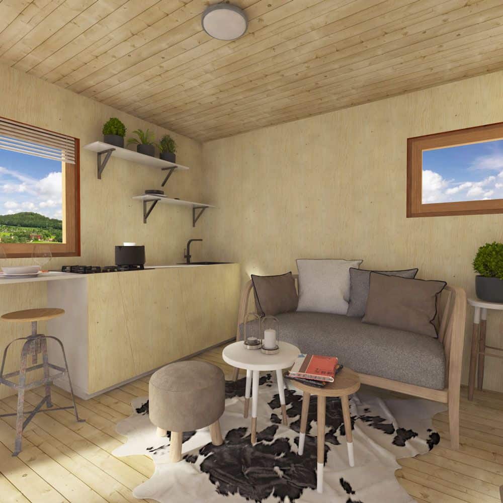 0039 1 bedroom two story joyce shed guest house smallhometours.com 3