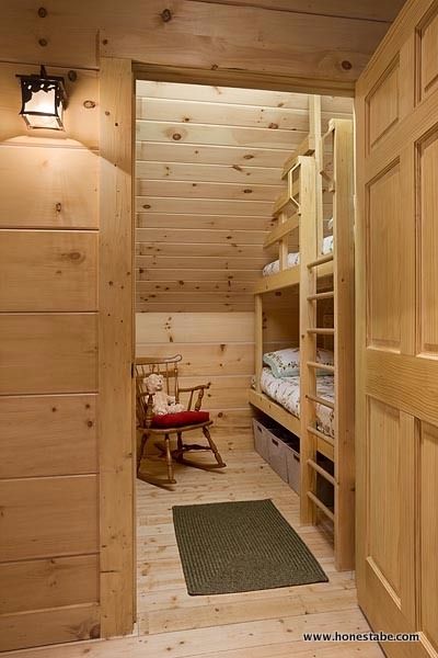 0044 Tour this custom Clayton Log Cabin that can fit a family of 8 smallhometours.com 10