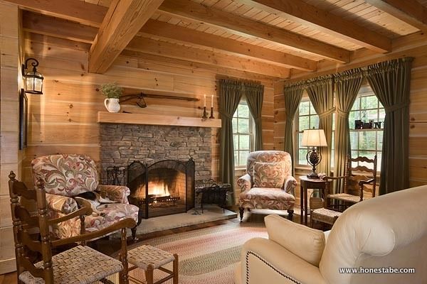 0044 Tour this custom Clayton Log Cabin that can fit a family of 8 smallhometours.com 3