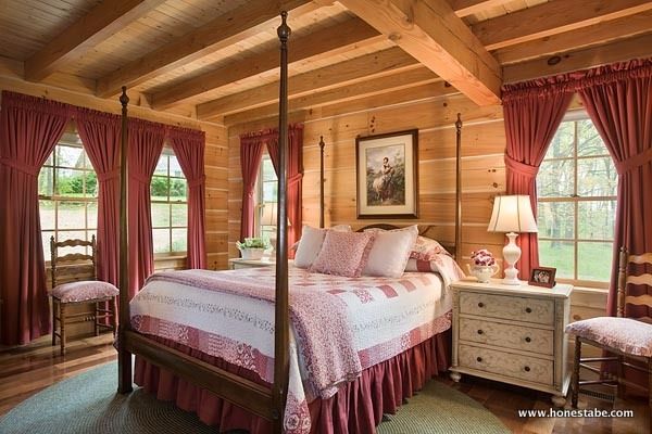 0044 Tour this custom Clayton Log Cabin that can fit a family of 8 smallhometours.com 6