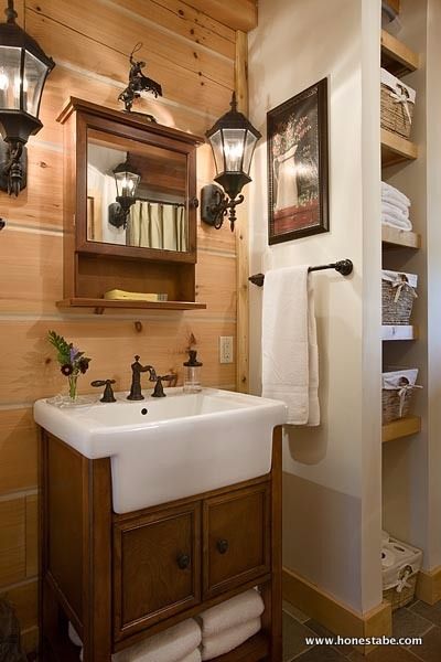 0044 Tour this custom Clayton Log Cabin that can fit a family of 8 smallhometours.com 7