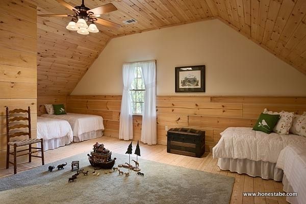 0044 Tour this custom Clayton Log Cabin that can fit a family of 8 smallhometours.com 9