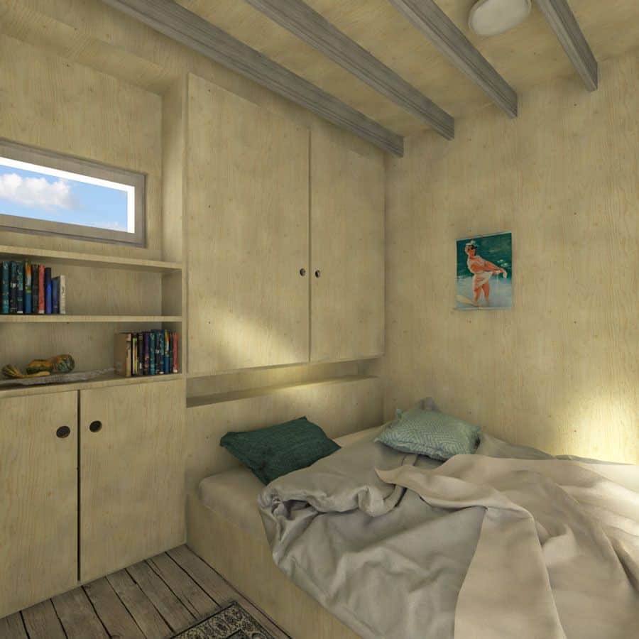 0048 1 bedroom single story amelia garden shed smallhometours.com 3