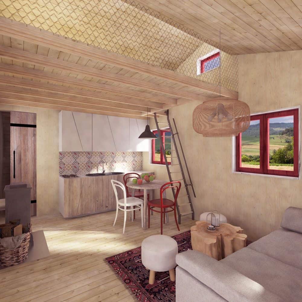 0049 tiny single story cabin with sleeping loft smallhometours 2