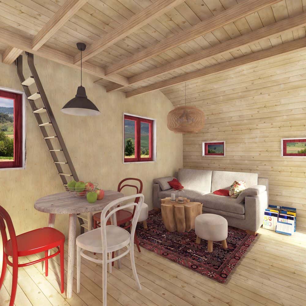 0049 tiny single story cabin with sleeping loft smallhometours 4