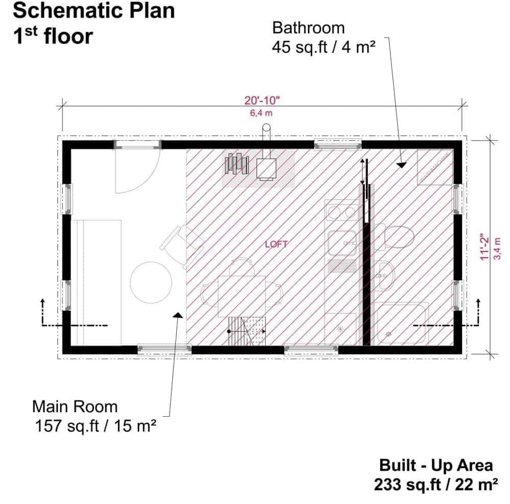 0049 tiny single story cabin with sleeping loft smallhometours 8