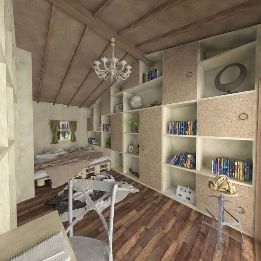 0055 single story 1 bedroom madison cabin smallhometours.com 1