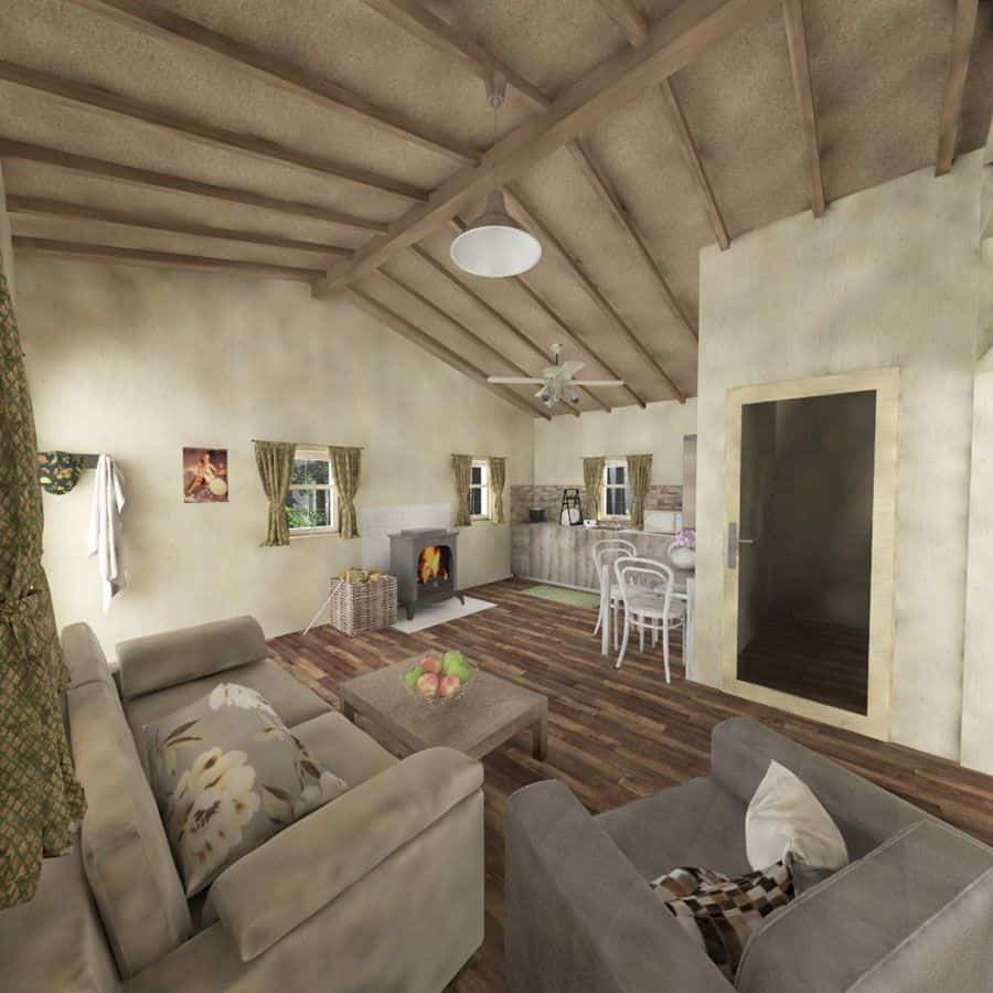 0055 single story 1 bedroom madison cabin smallhometours.com 3
