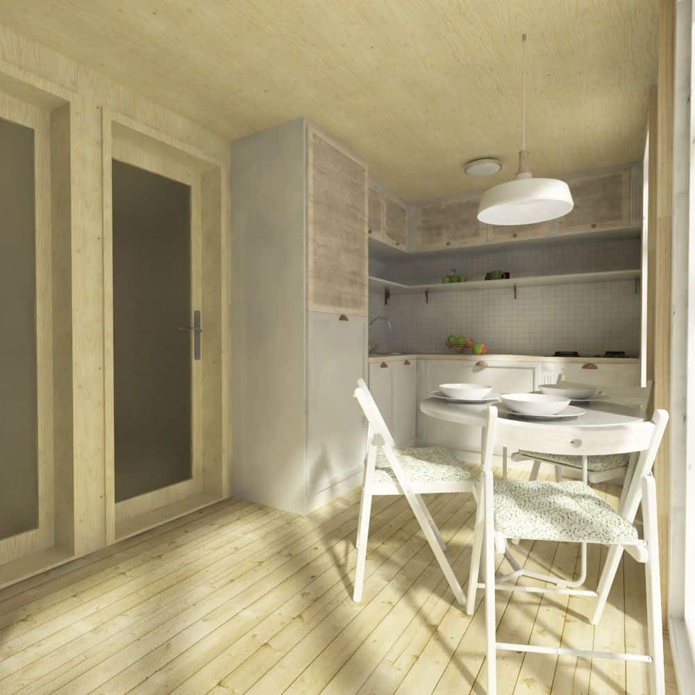 0058 1 bedroom cabin style single story shipping container home smallhometours.com 2