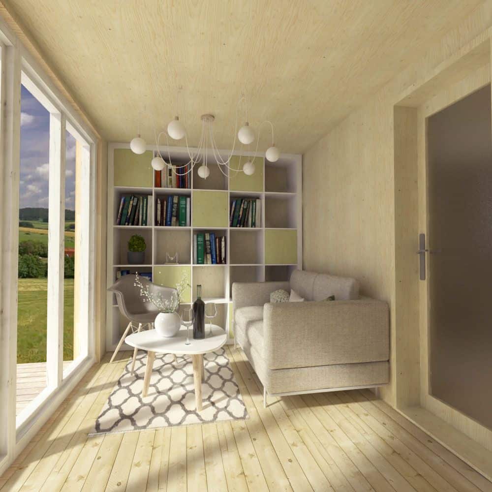 0058 1 bedroom cabin style single story shipping container home smallhometours.com 4