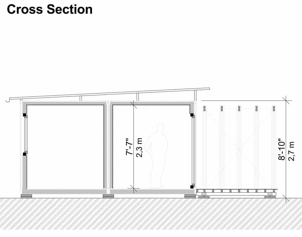 0058 1 bedroom cabin style single story shipping container home smallhometours.com 7