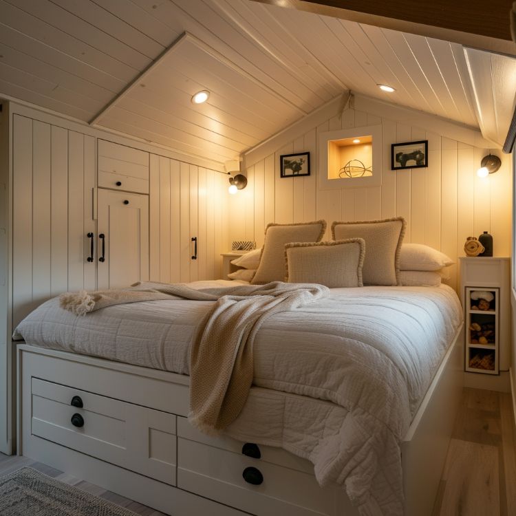 0059 Walk through this traditional style tiny home set up for folks over 50 smallhometours.com 4