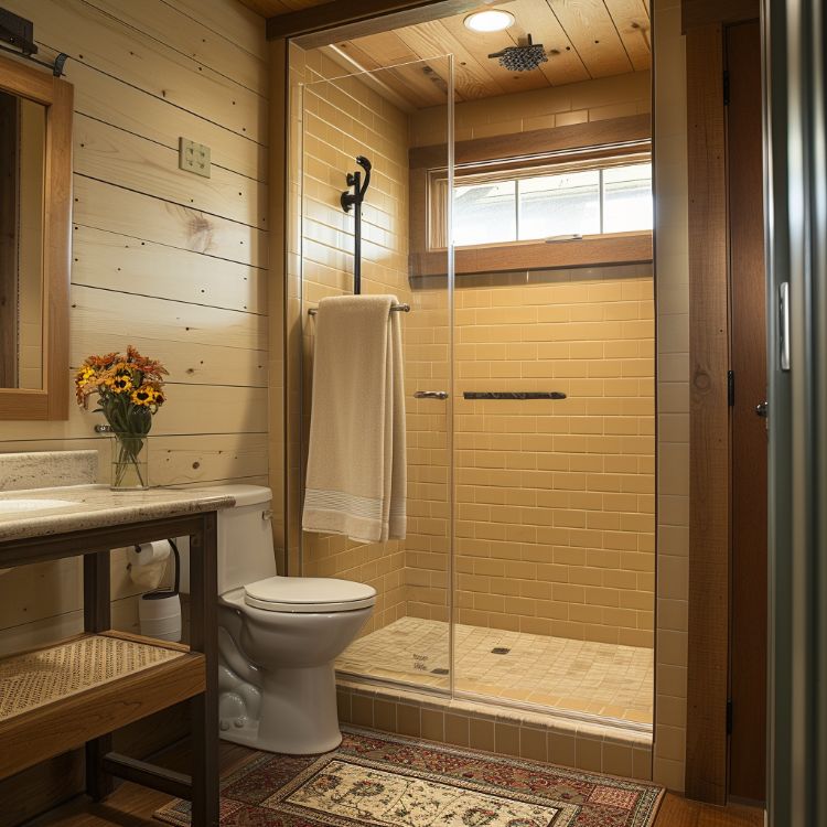0059 Walk through this traditional style tiny home set up for folks over 50 smallhometours.com 5