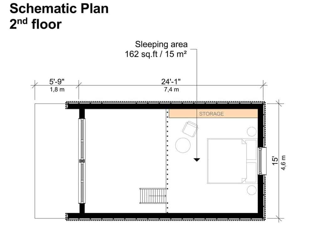 0059 modern two story 1 bedroom janet tiny home smallhometours.com 7