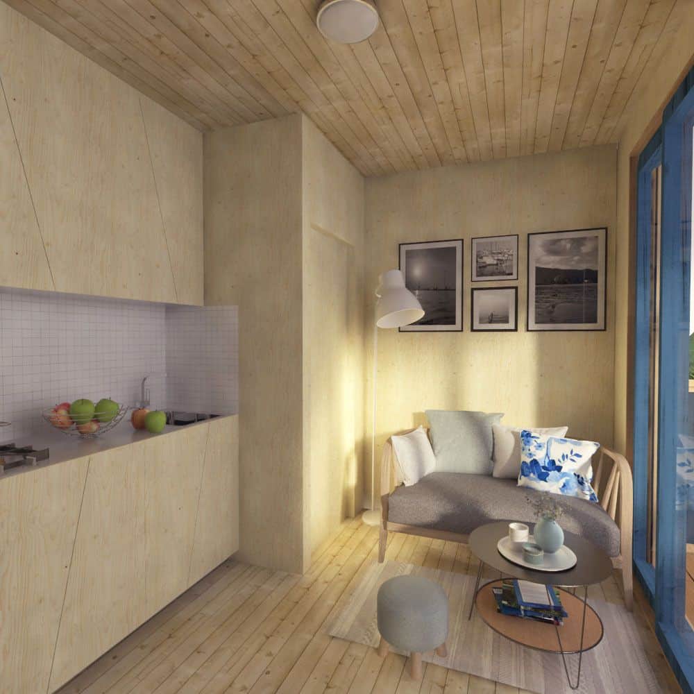 0060 1 bedroom single story ashley river cabin smallhometours.com 2