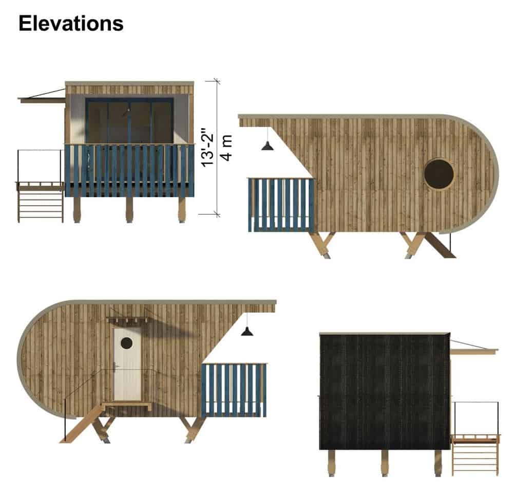 0060 1 bedroom single story ashley river cabin smallhometours.com 4