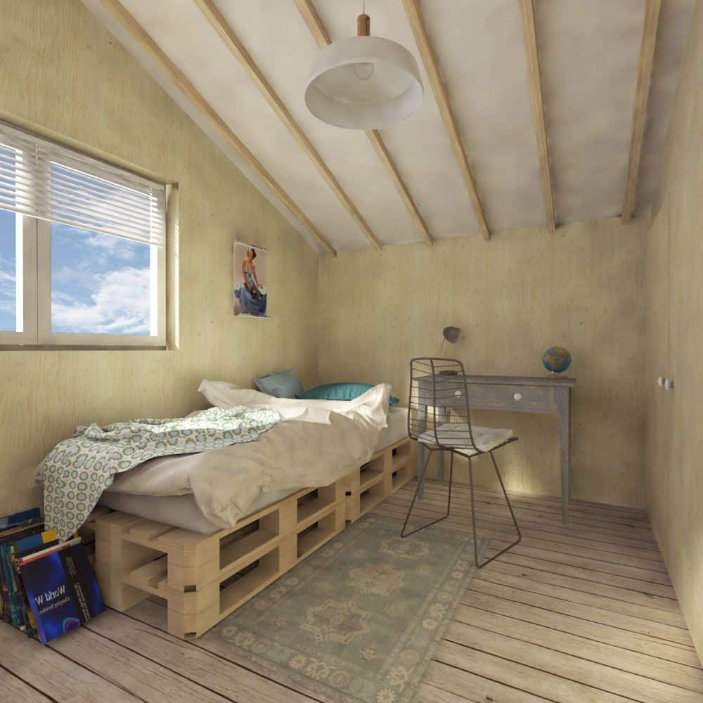 0061 two story cottage style 2 bedroom kathy cabin smallhometours.com 3