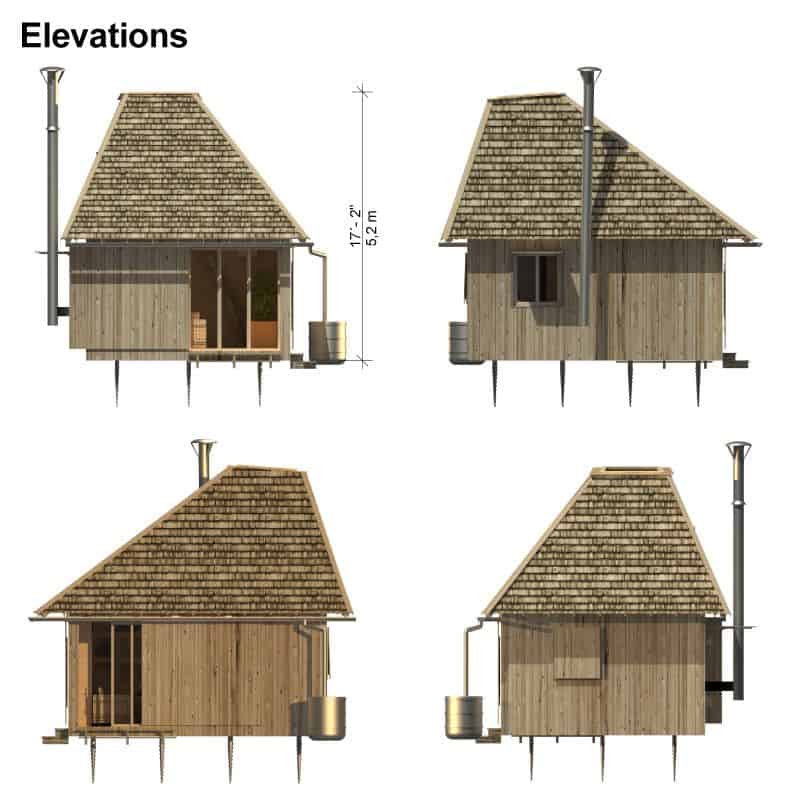 0063 single story 1 bedroom wood cabin aiko smallhometours.com 4