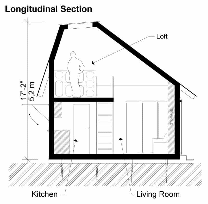 0063 single story 1 bedroom wood cabin aiko smallhometours.com 5
