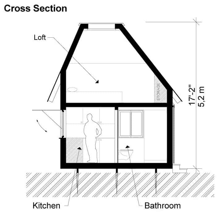 0063 single story 1 bedroom wood cabin aiko smallhometours.com 6