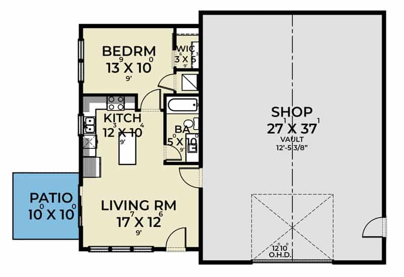 0074 1 bedroom single story tiny home smallhometours.com 18