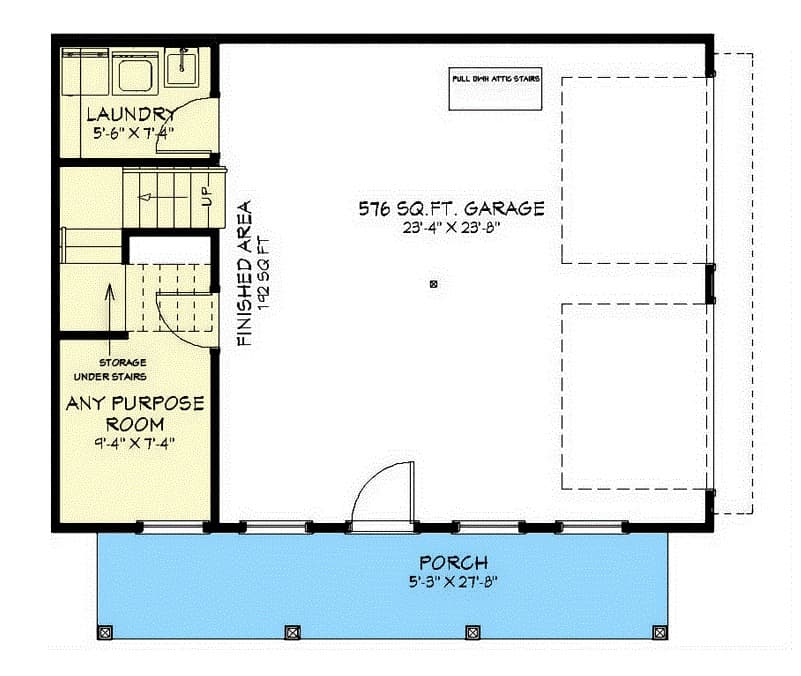 0076 country style 1 bedroom two story carriage home smallhometours.com 11