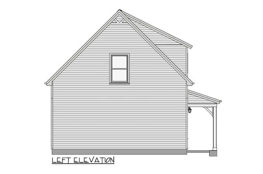 0076 country style 1 bedroom two story carriage home smallhometours.com 7
