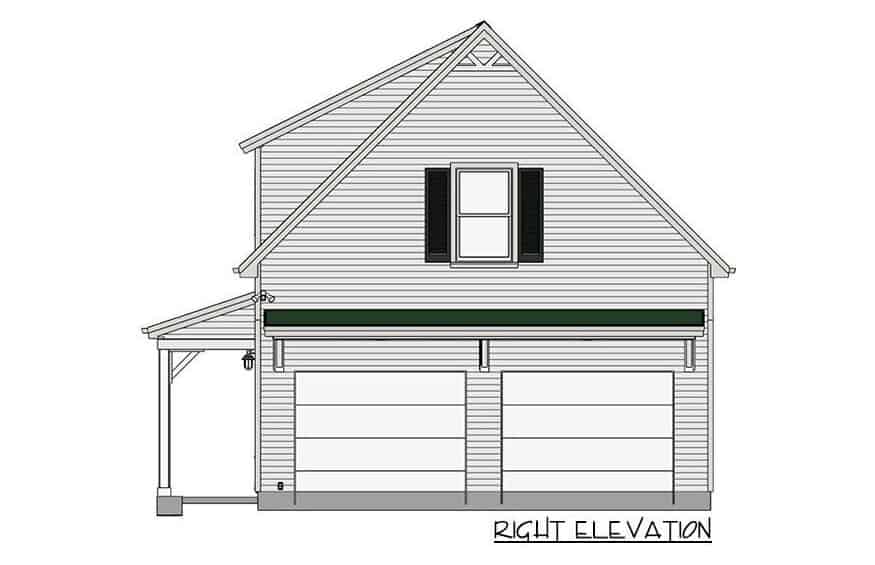 0076 country style 1 bedroom two story carriage home smallhometours.com 8