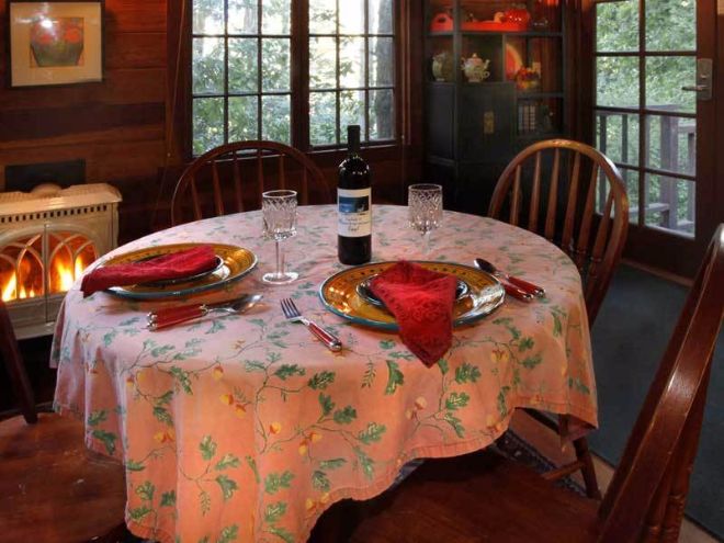 0077 Meet Dreamcatcher — the rustic forest cabin with a surprise on the back patio smallhometours.com 8
