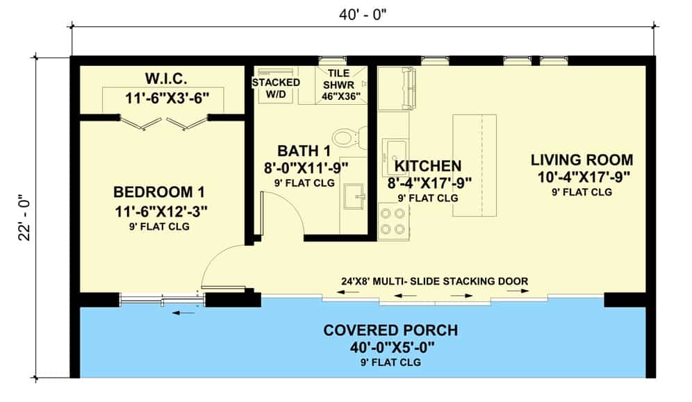 0078 modern 1 bedroom single story tiny home smallhometours.com 9