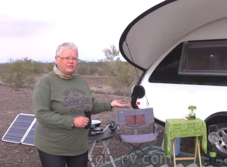 0079 See how a retired woman lives full time in a tiny teardrop It has everything you need smallhometours.com 2