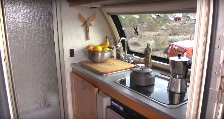 0079 See how a retired woman lives full time in a tiny teardrop It has everything you need smallhometours.com 5