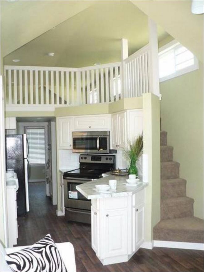 0080 Fall in love with the clean lines of this park model and its many storage options smallhometours.com 3