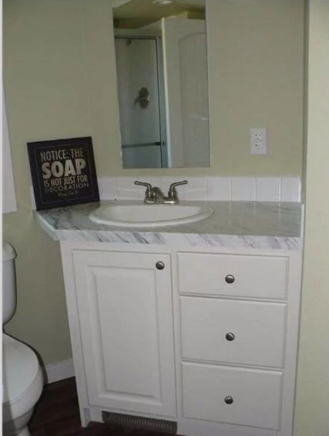 0080 Fall in love with the clean lines of this park model and its many storage options smallhometours.com 5