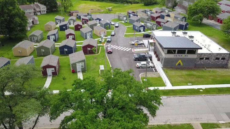 0083 Tour this tiny village created for homeless vets. Now vets have a safe space to live at no cost smallhometours.com 3