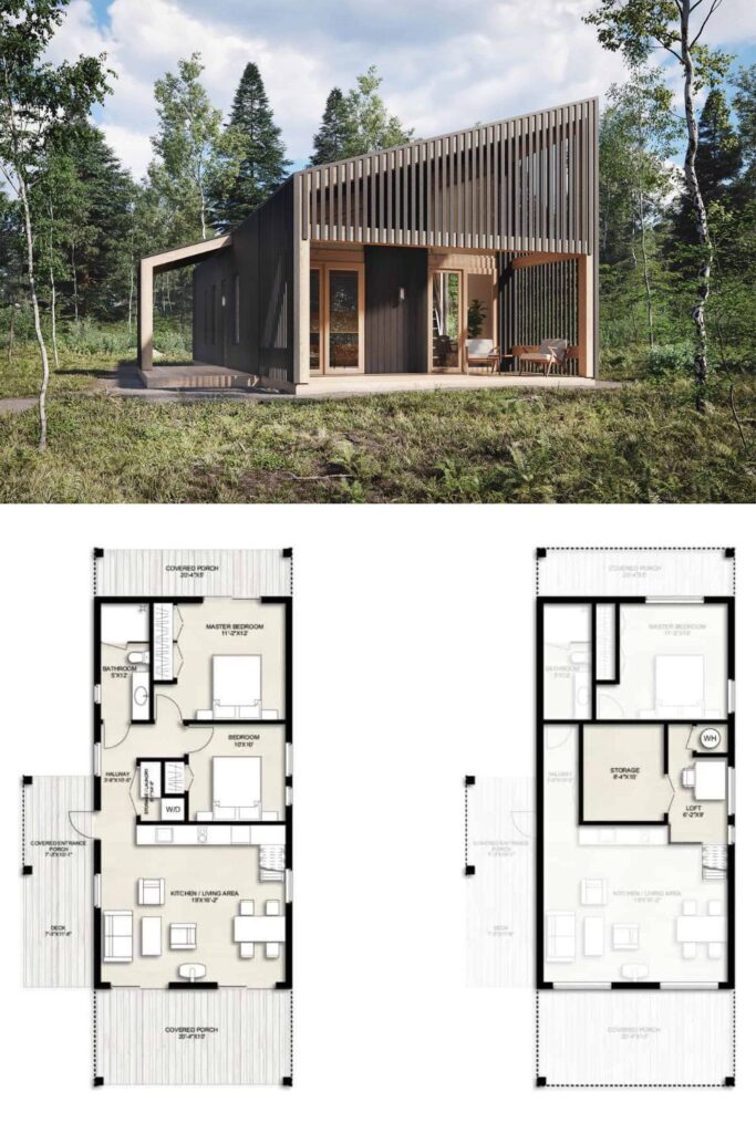 0088 cabin style tiny home truoba smallhometours.com 2