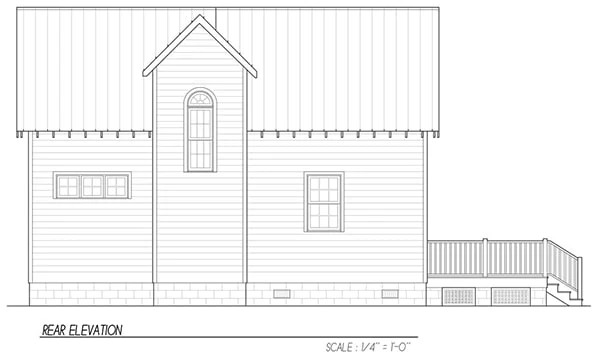 0093 3 bedroom two story katrina cottage for corner lot smallhometours.com 8