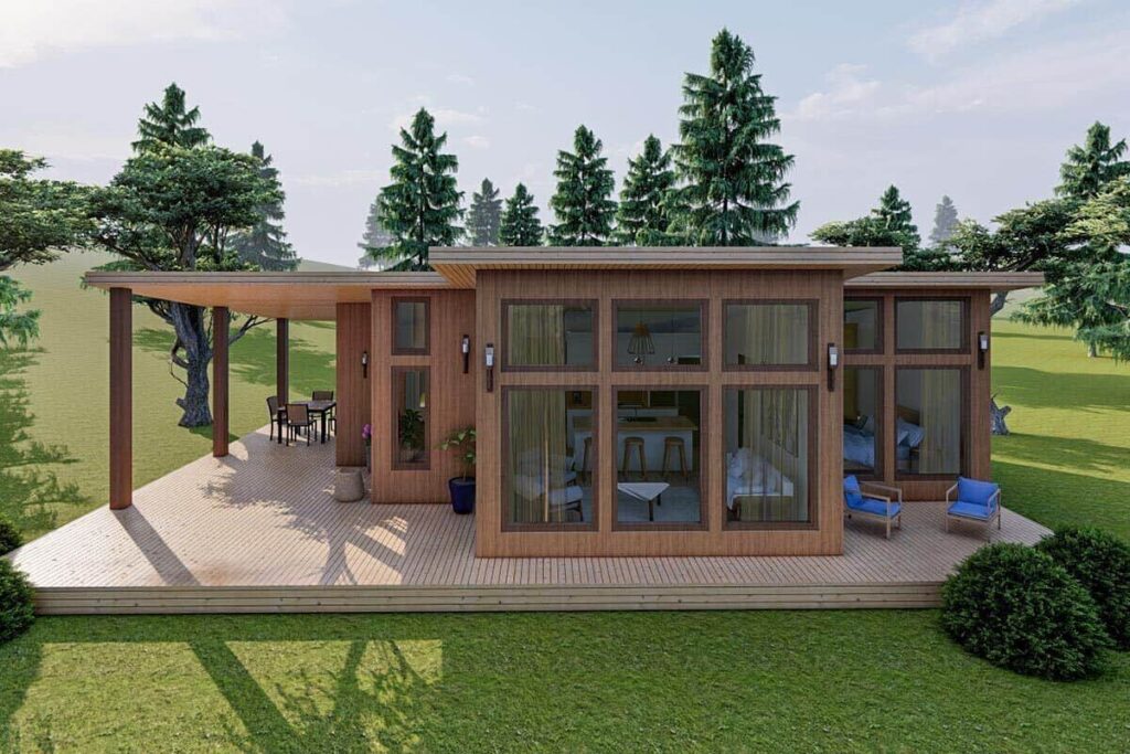 0095 rustic single story 2 bedroom contemporary home smallhometours.com 6