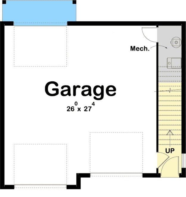 0098 two story 1 bedroom drive through carriage aprtment with second floor covered deck smallhometours.com 8