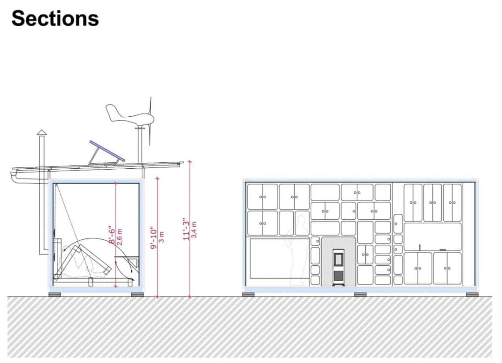 0101 single story 1 bedroom gaia off grid hc container home smallhometours.com 17
