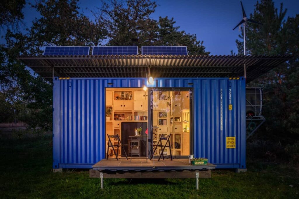 0101 single story 1 bedroom gaia off grid hc container home smallhometours.com 3